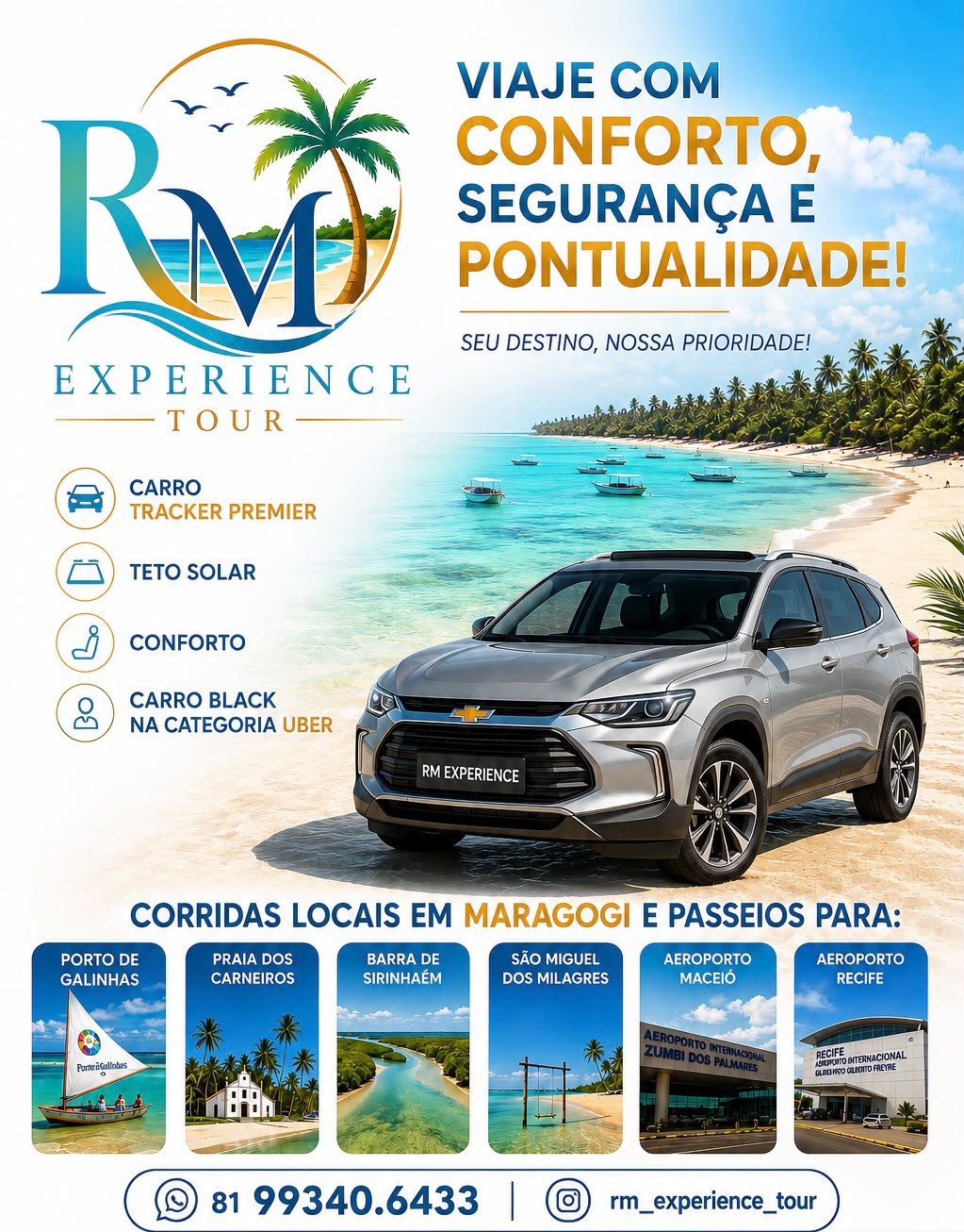 Conforto, segurança e pontualidade